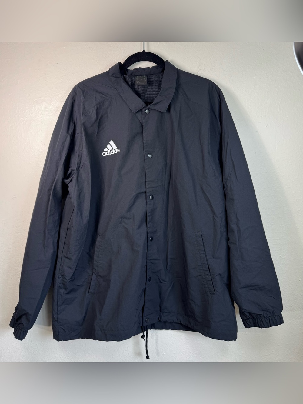 Adidas Tango League Black Windbreaker Jacket Men’s XL